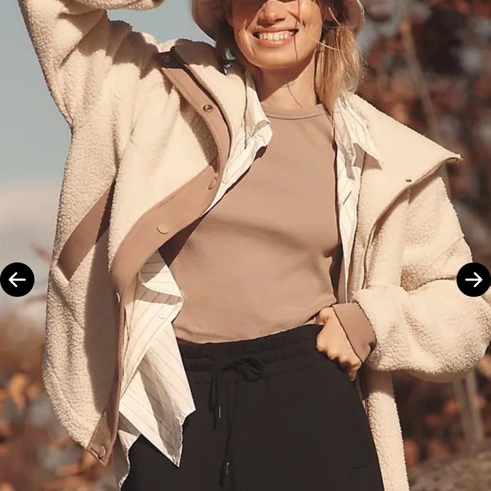 Varley Tatton Fleece Jacket Cool Sand | Size S | Sold Out Size - Picture 15 of 15